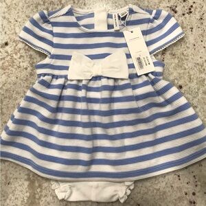 NWT Janie and Jack Baby Girl Striped Bow Dress